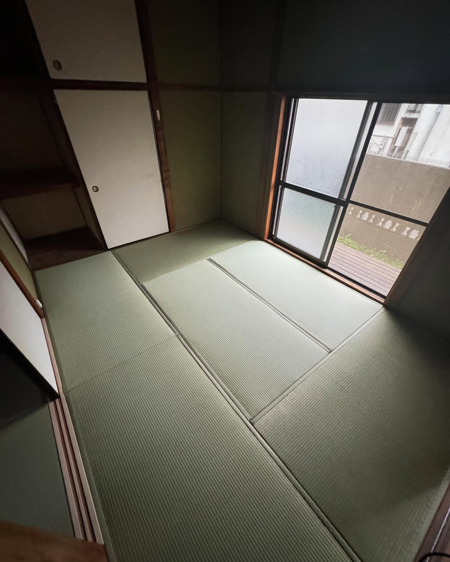 姫路市御着の2DKで畳と敷居を新調した原状回復後の和室