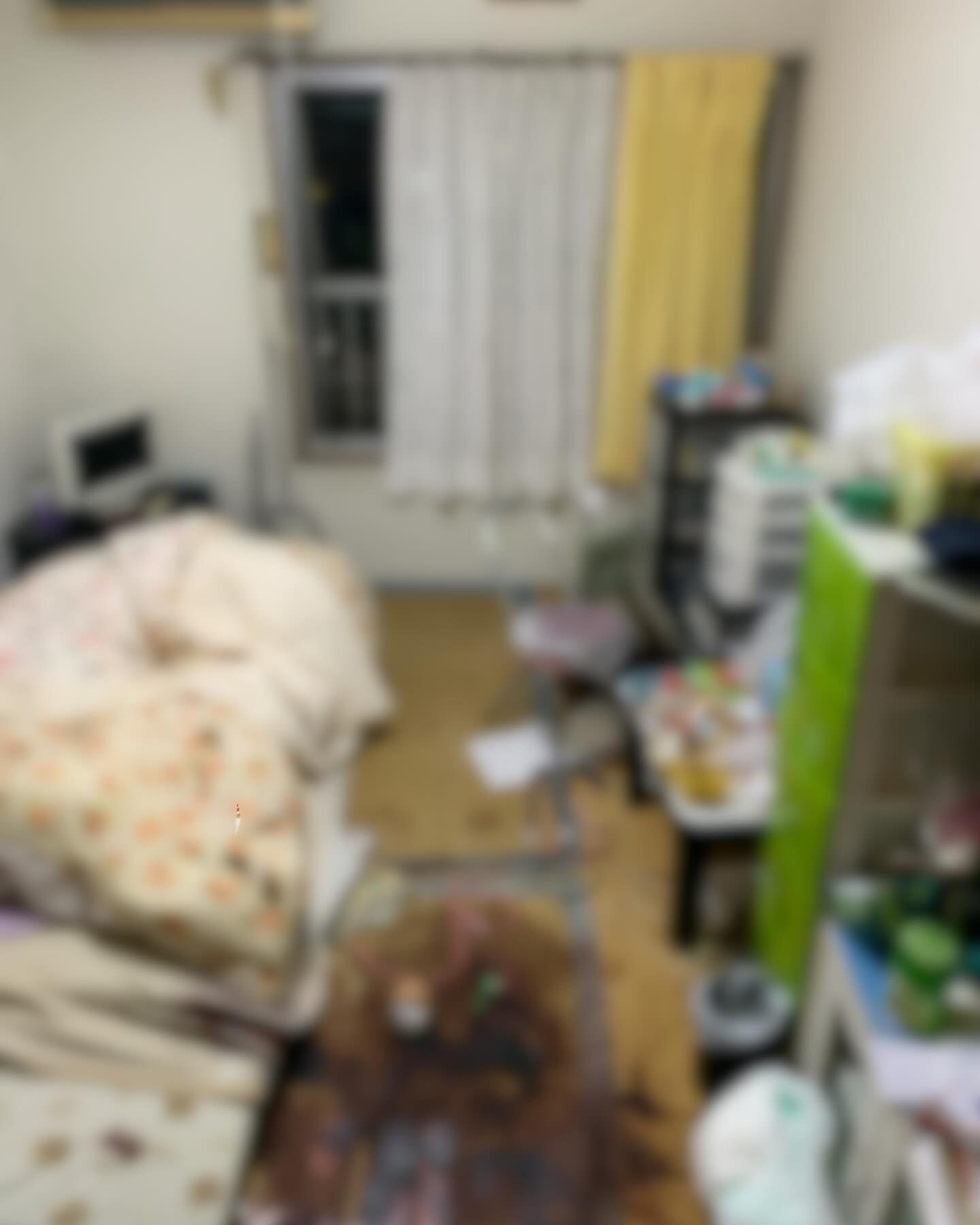 姫路市今宿の1Kで行った遺品整理と特殊清掃の作業前